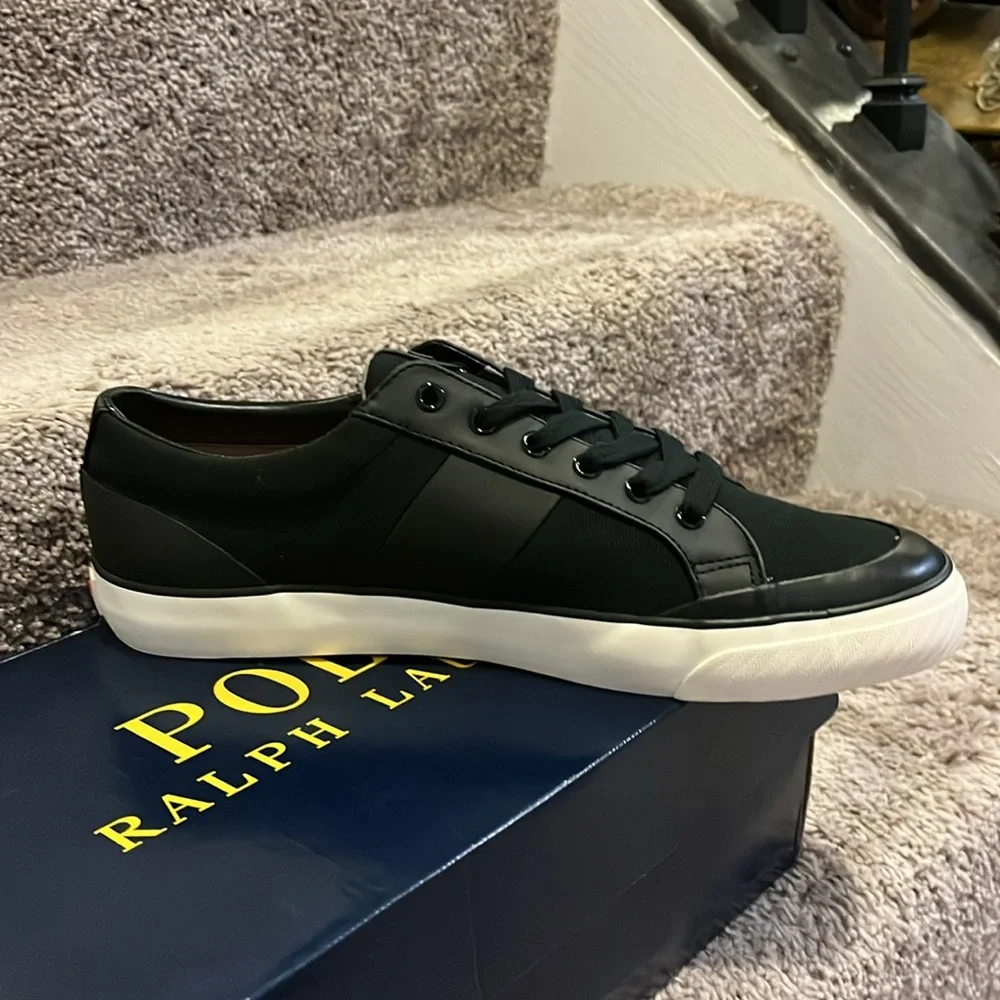 Polo Ralph Lauren Ian Boat Deck Shoes Sneakers new black Men’s Size 11.5